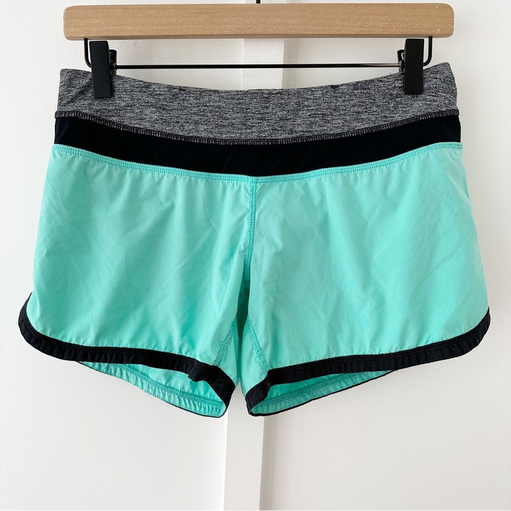 LULULEMON teal groovy run short